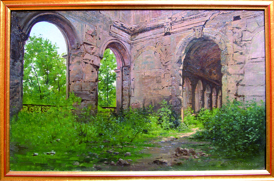 Tableau des ruines du Palais d'Orsay