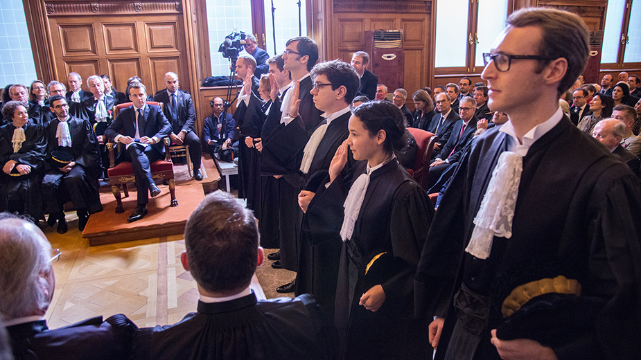Cour des comptes - Palais Cambon - Grand' chambre - Prestation de serment des nouveaux auditeurs lors de l'audience solennelle de rentrée 2018