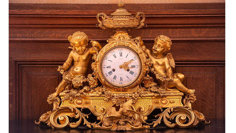 Cour des comptes - Palais Cambon - Salle de délibération Mollien - Pendule par Thomire