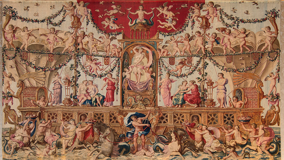 Cour des comptes - Palais Cambon - Tapisserie "Le triomphe de Vénus" . Tissée aux Gobelins à la fin du XVIIe