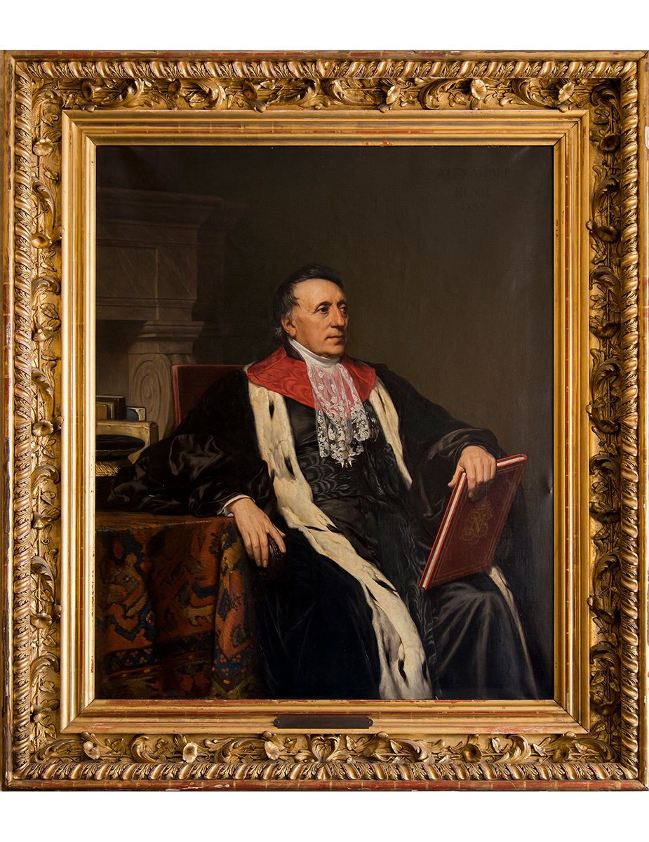 Cour des comptes - Palais Cambon -Salle de délibération Mollien -  Huile sur toile d'après Alexandre-Jean-Baptiste Hesse,  représentant Félix Barthe, Premier président de la Cour des comptes en 1834, décédé en fonction en 1859. 