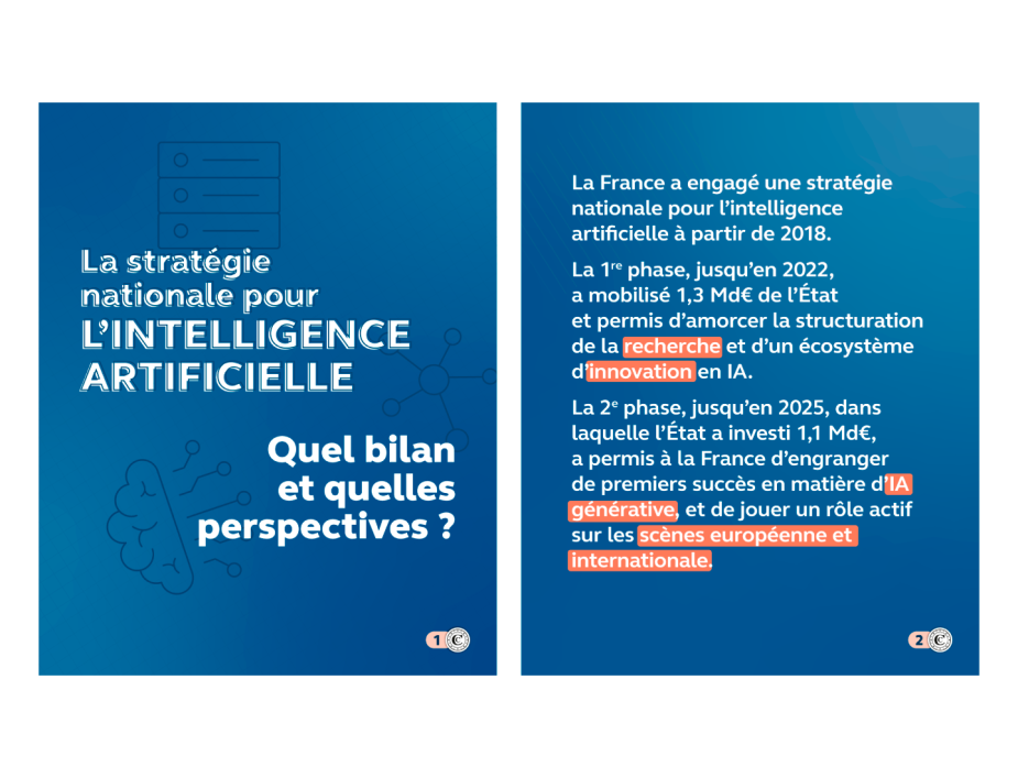 La stratégie nationale pour l’intelligence artificielle, infographie 1