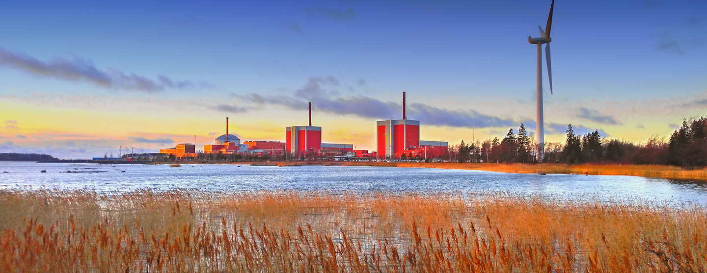Vue du chantier de l'EPR d'Olkiluoto (Finlande)