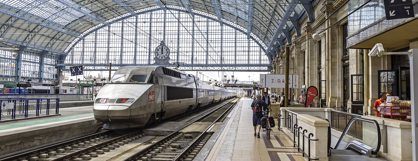 Vue de la gare de Bordeaux-Saint-Jean (33)