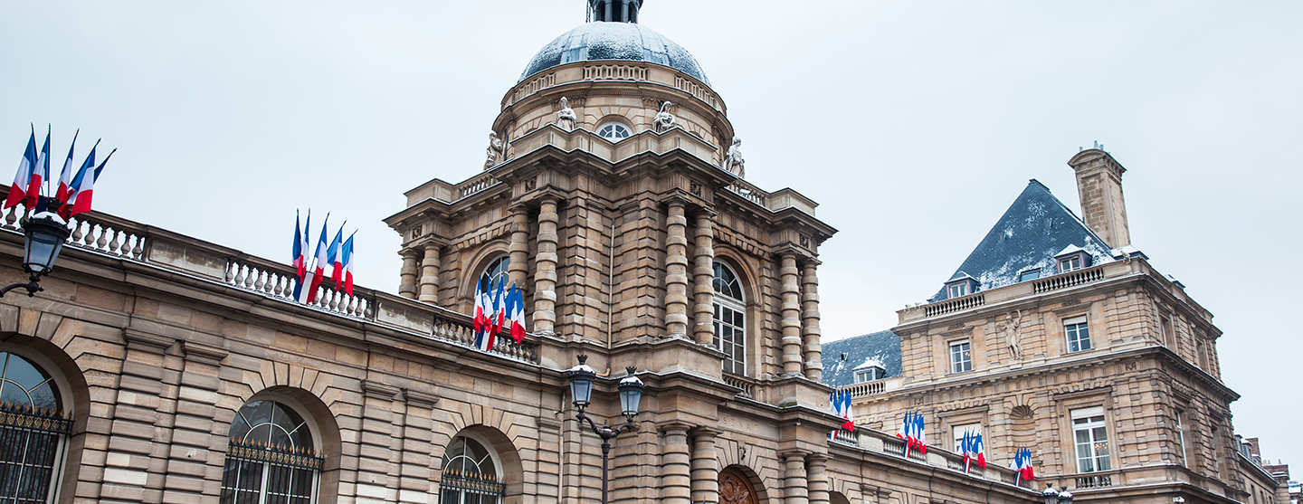 Vue de la façade du Sénat