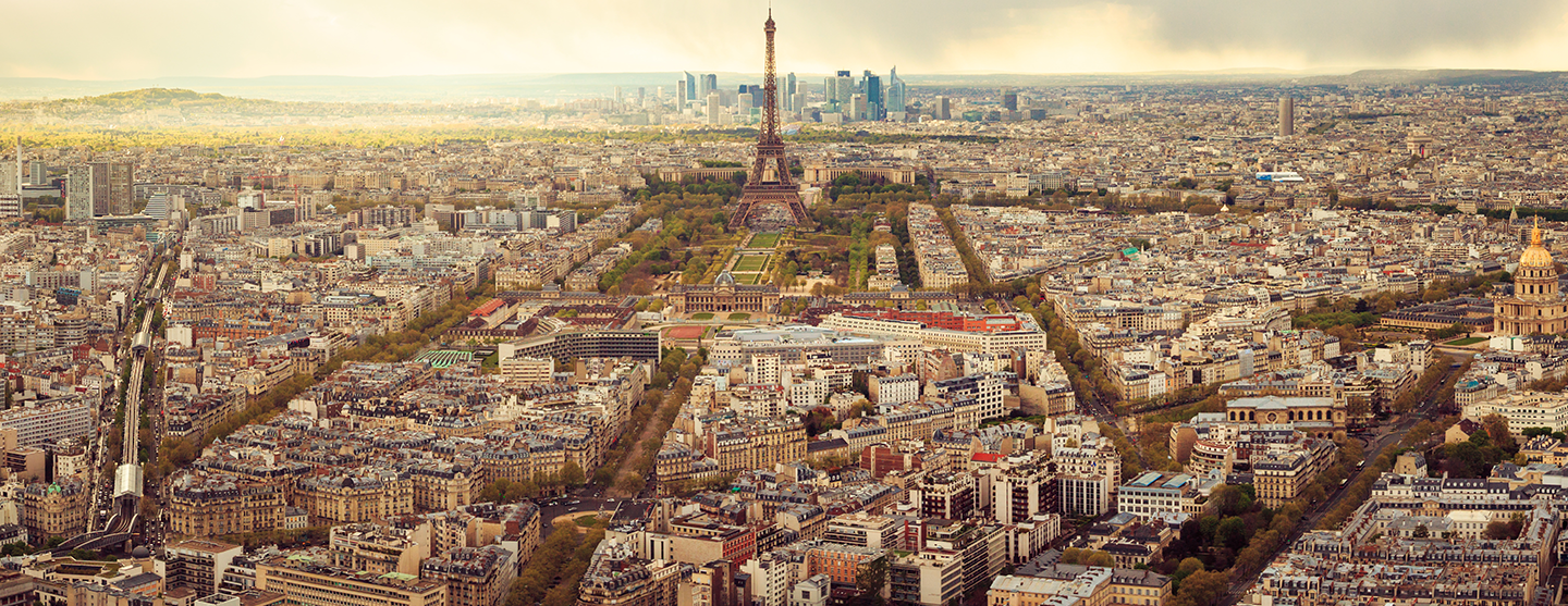 Vue de la métropole du Grand Paris