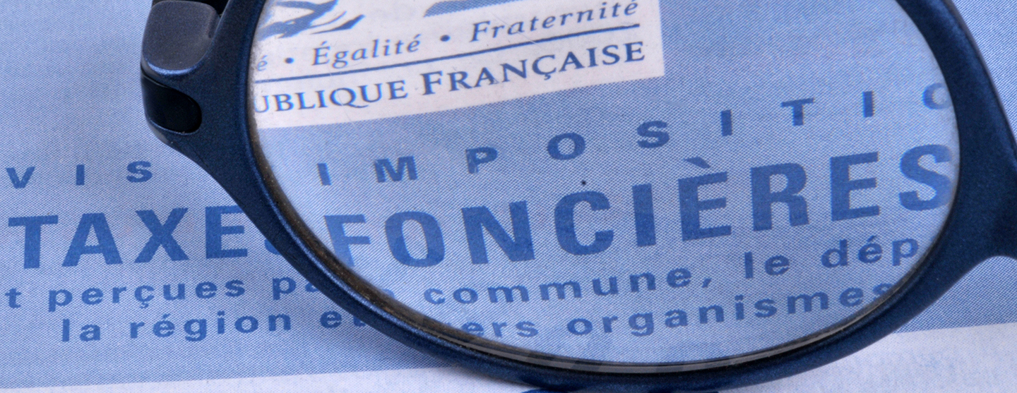 Détail d'un avis d'impôt français sur les taxes foncières