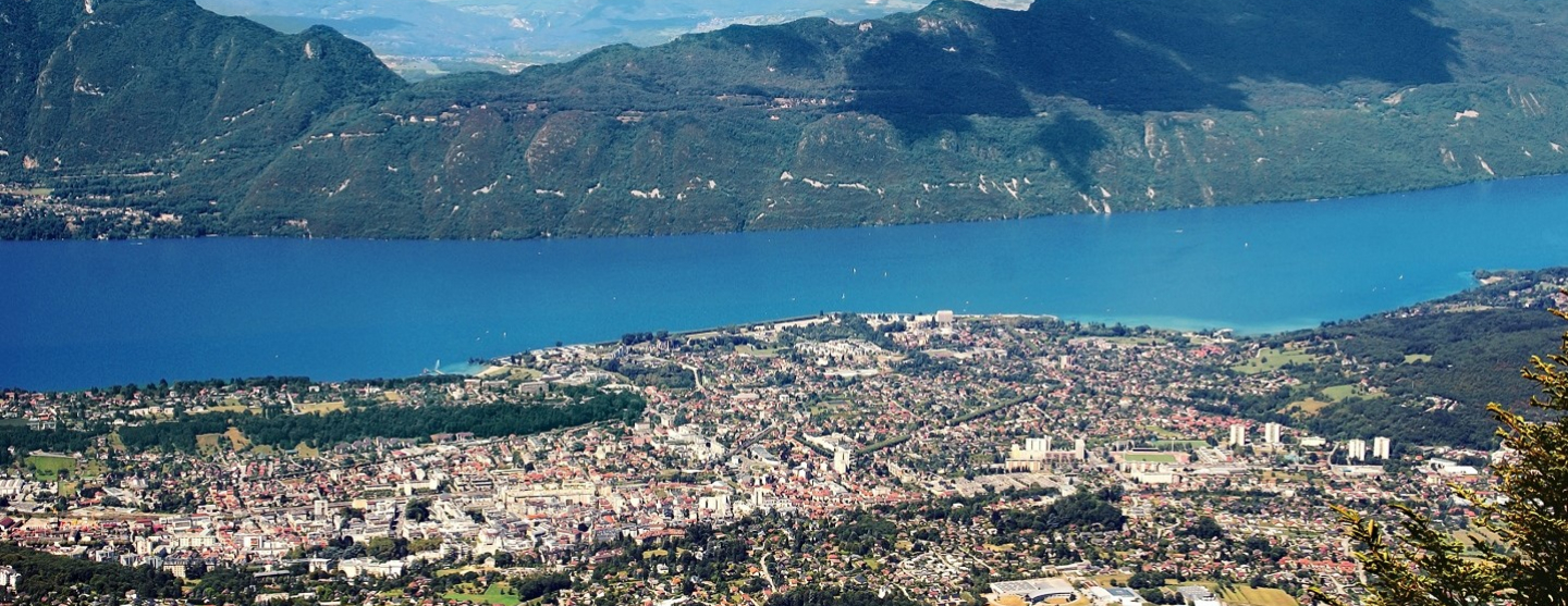 vue aérienne d'Aix-les-Bains