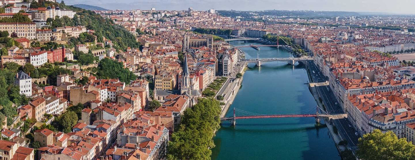 Vue de Lyon et de la Saône