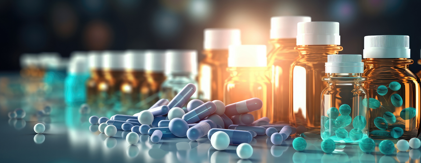 Flacons de médicaments