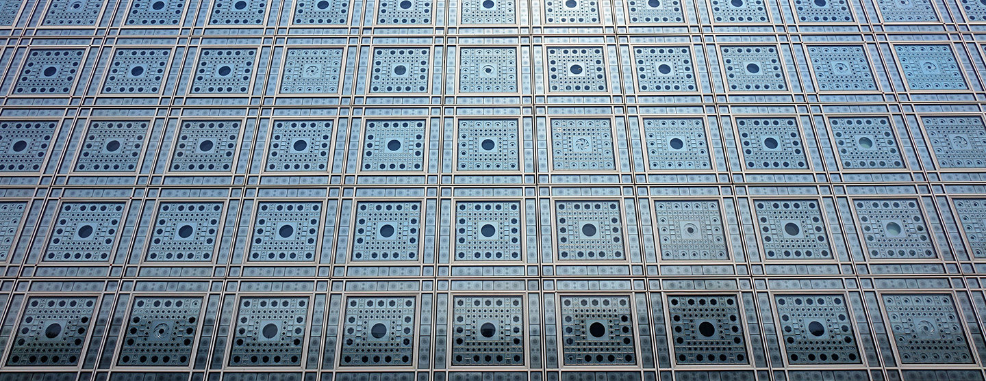 Façade de l’Institut du monde arabe