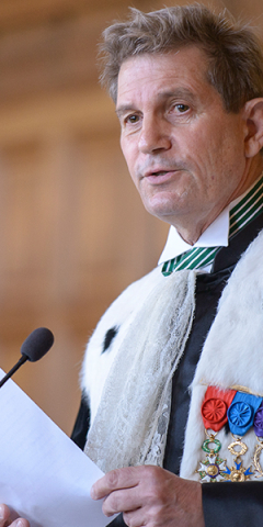 Louis Gautier, Procureur général prononçant son discours lors de son installation en septembre 2022