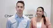 Arthur Prigent et Ghada Gharbi, stagiaires de la CRC Bretagne en 2022