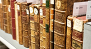 Livres posés sur une étagère