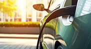 Voiture électrique verte
